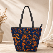 Glitter flower – Navy