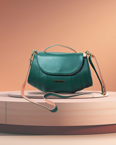 Helen Bag – Green and peach