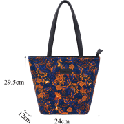 Glitter flower – Navy