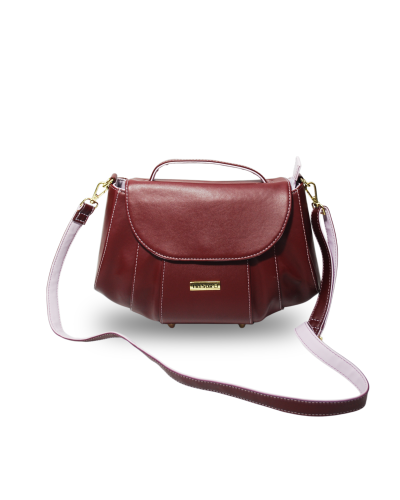 Helen Bag -Maroon and Lavender