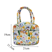 Tummy Tote – White Multiflower