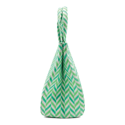 Flamingo- Pistachio Chevron