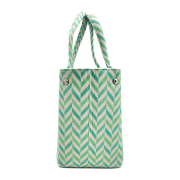 Flamingo- Pistachio Chevron