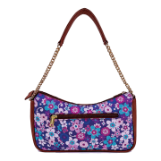 Visalia Hobo Medium – Purple Multi flower