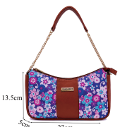 Visalia Hobo Medium – Purple Multi flower