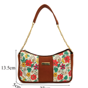 Visalia Hobo Medium – White Multi flower