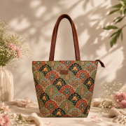 Glitter Polyester – Tan